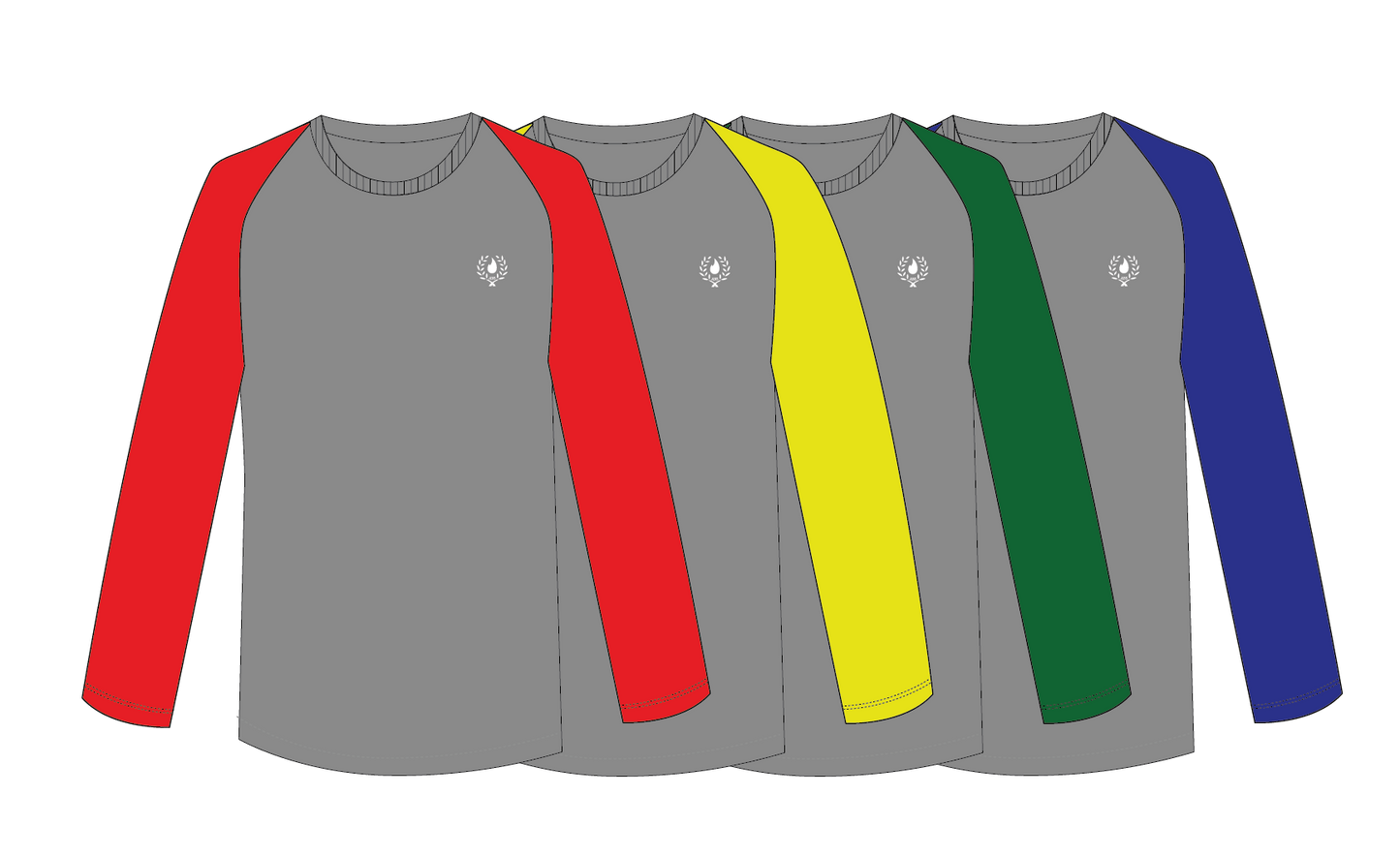 Long Sleeve T-Shirt (Gray) + House Colour