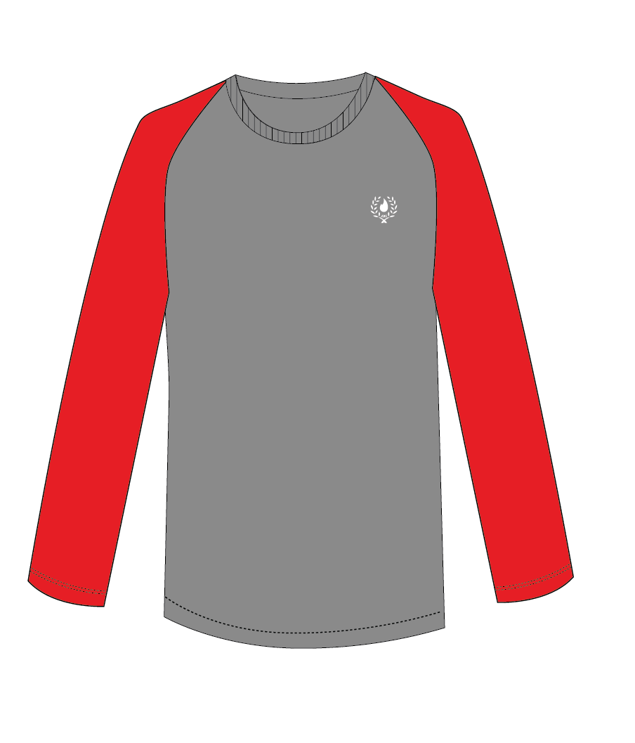 Long Sleeve T-Shirt (Gray) + House Colour