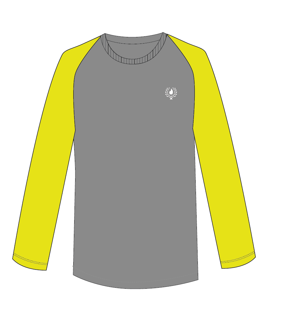 Long Sleeve T-Shirt (Gray) + House Colour