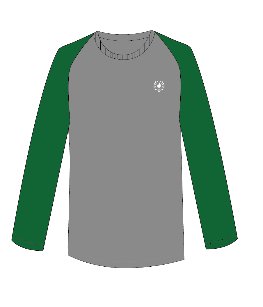 Long Sleeve T-Shirt (Gray) + House Colour