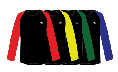 Long Sleeve T-Shirt (Black) + House Colour