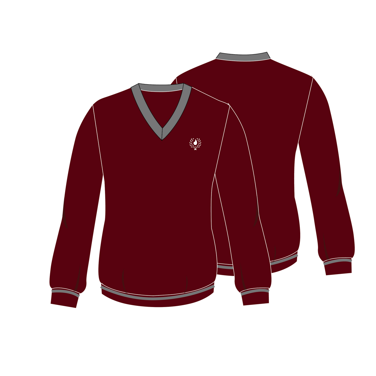 Pullover Long Sleeve (Maroon)